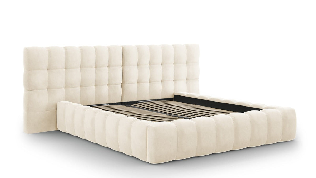 Modulares Ecksofa Bali von Cosmopolitan Design mit Chaise Longue und Pouf im Wohnzimmer