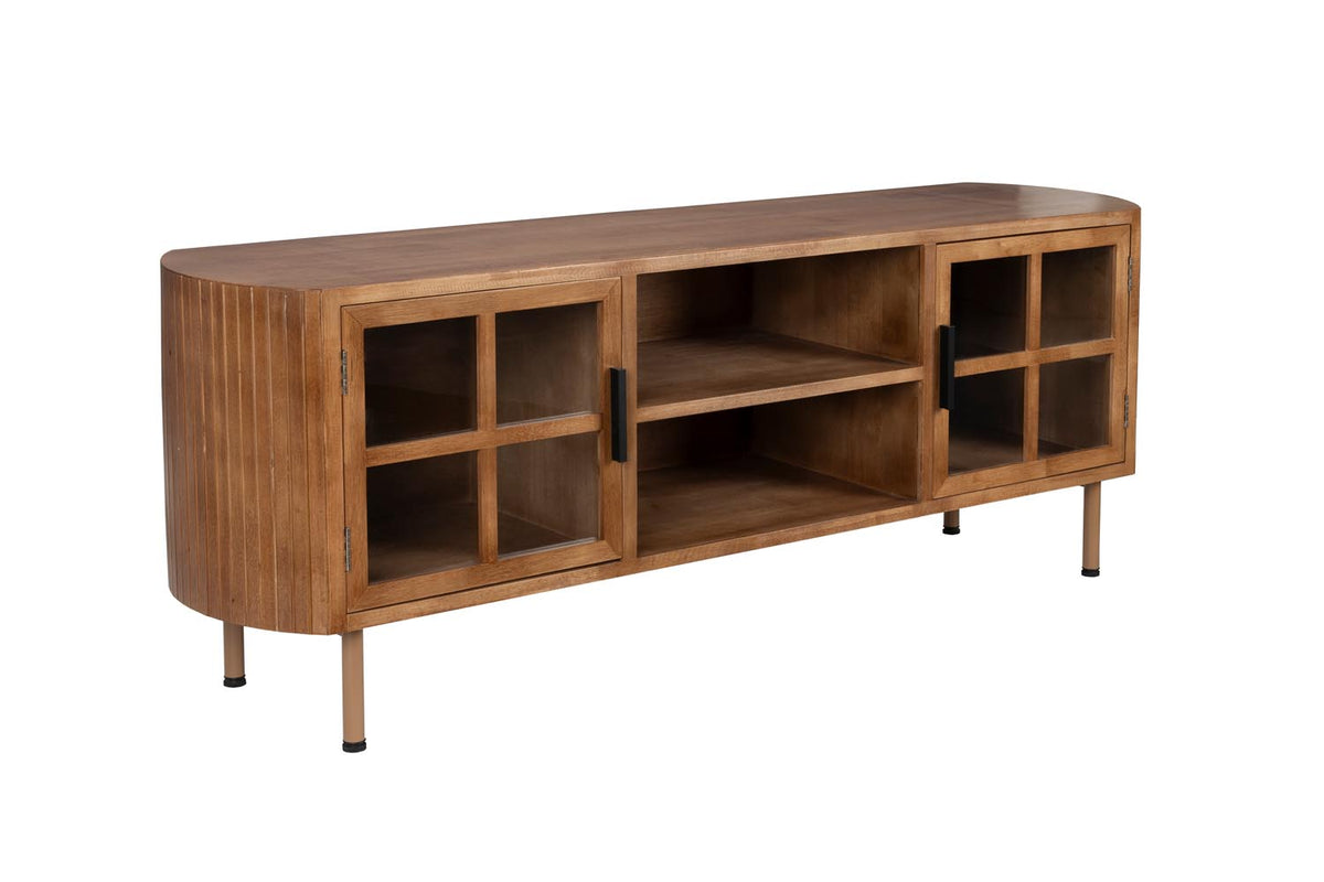 Yaz Sideboard Low in Braun präsentiert im Onlineshop von KAQTU Design AG. Sideboard ist von White Label Living