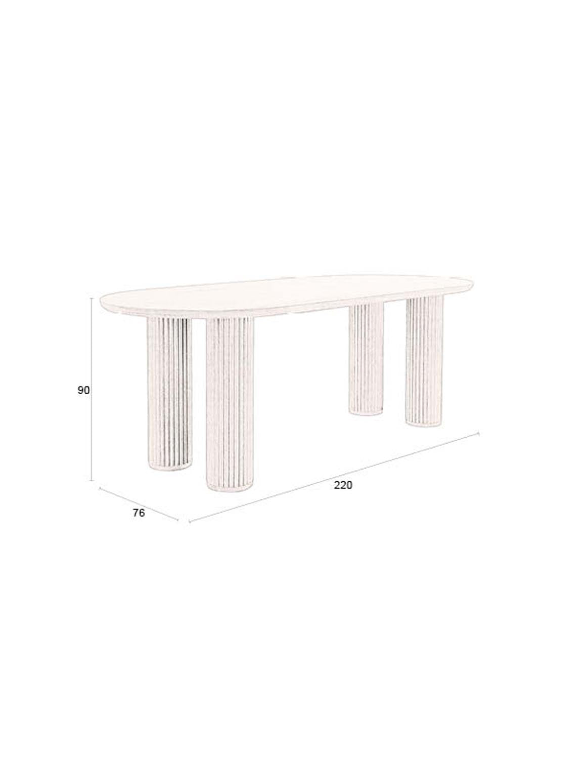 Dean Esstisch von Dutchbone: Modernes Design für stilvolle Mahlzeiten.