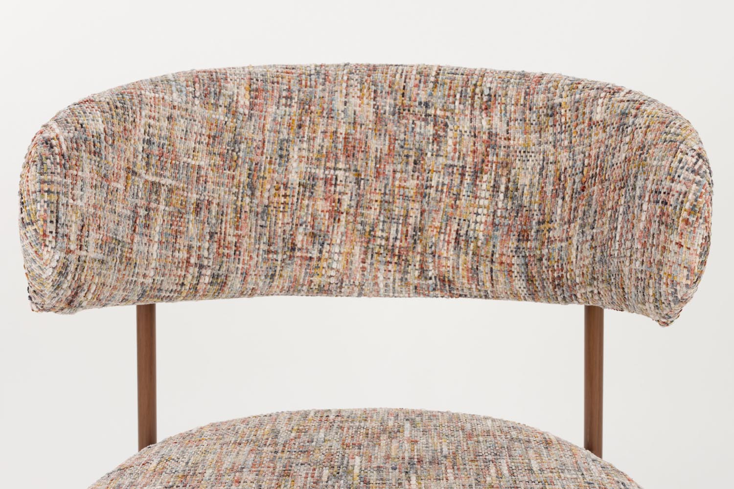 Moderner Stuhl Claes von White Label Living, stilvolles Design, bequeme Polsterung, ideal für Esszimmer oder Büro.