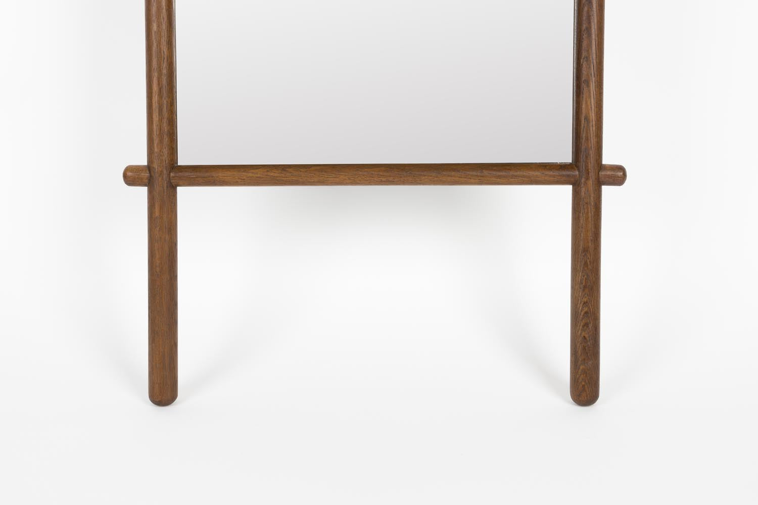 Runder Spiegel Solene von White Label Living, stilvolles Design, schmaler Rahmen, perfekt für zeitgemässe Wohnräume.