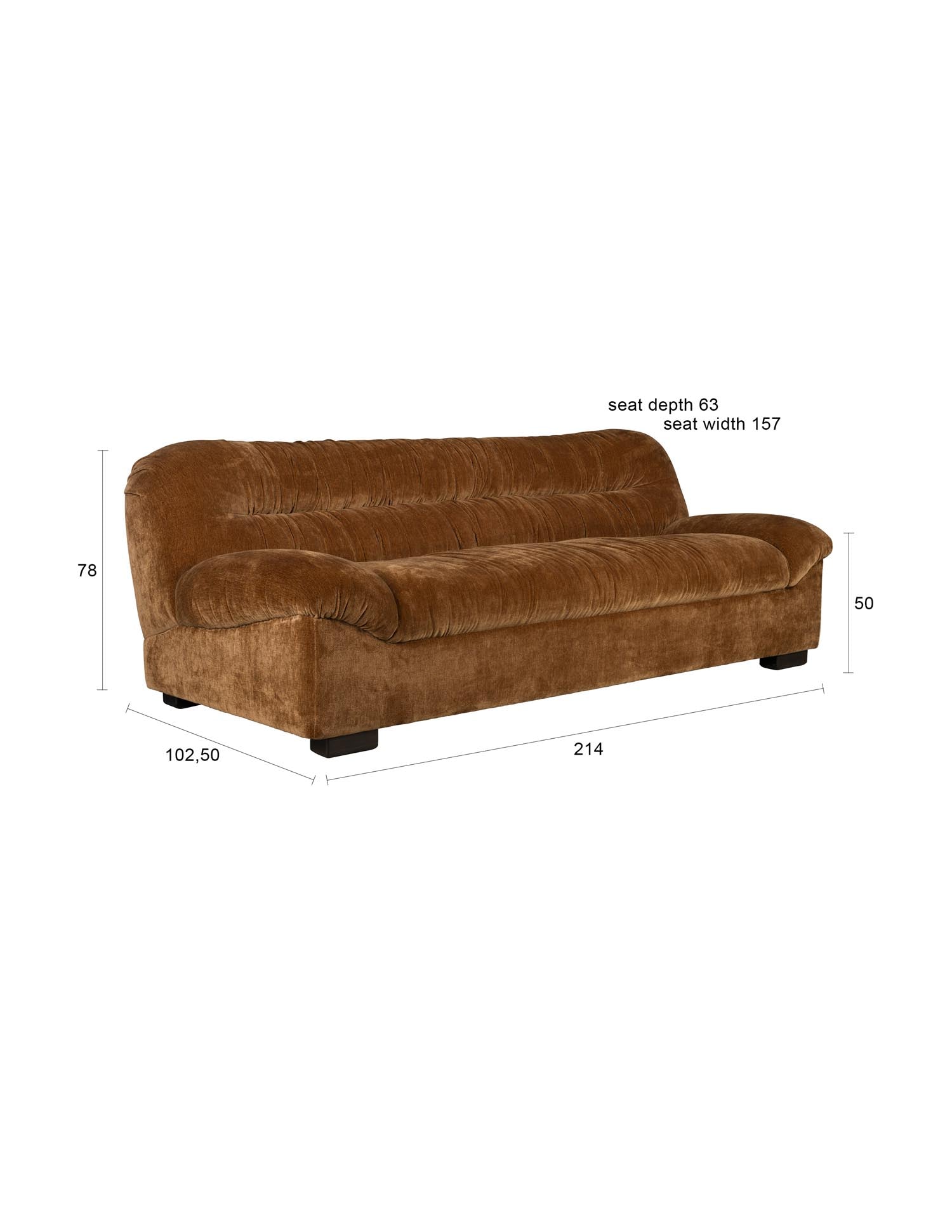 Entdecken Sie das stilvolle 2er Sofa Douglas von Dutchbone – ein perfektes Zusammenspiel aus Komfort und elegantem Mid Century Modern Design.