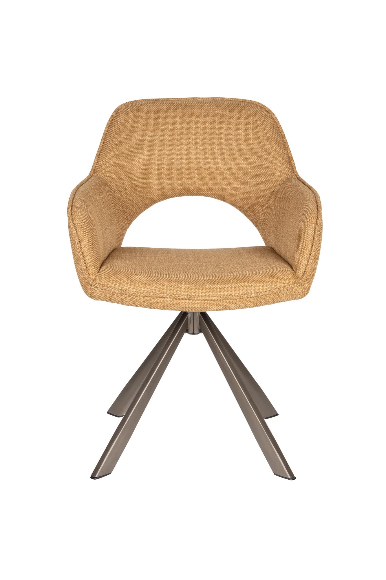 Stuhl Toye in Ocker präsentiert im Onlineshop von KAQTU Design AG. Stuhl ist von White Label Living