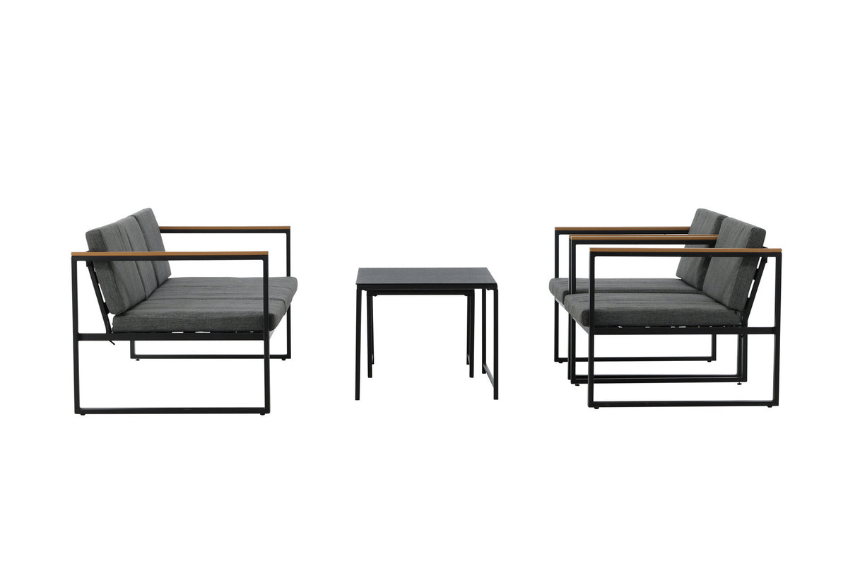 Dakar Sofa Outdoorset 90cm in Schwarz präsentiert im Onlineshop von KAQTU Design AG. Loungeset ist von Venture Home
