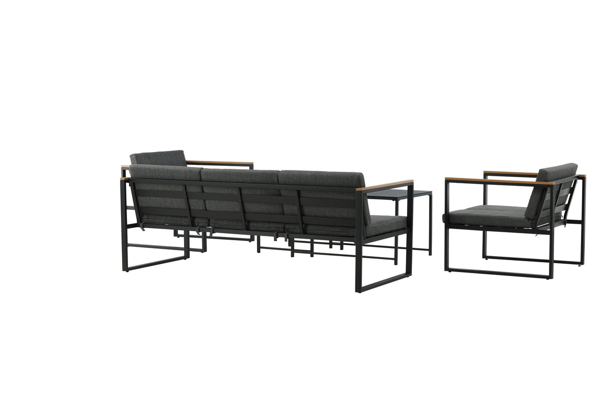 Dakar Sofa Outdoorset 90cm in Schwarz präsentiert im Onlineshop von KAQTU Design AG. Loungeset ist von Venture Home