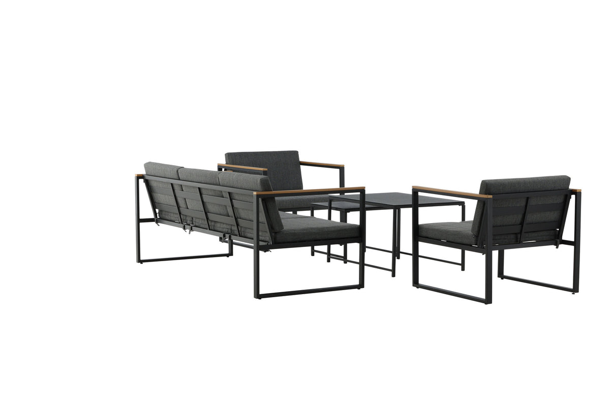 Dakar Sofa Outdoorset 90cm in Schwarz präsentiert im Onlineshop von KAQTU Design AG. Loungeset ist von Venture Home
