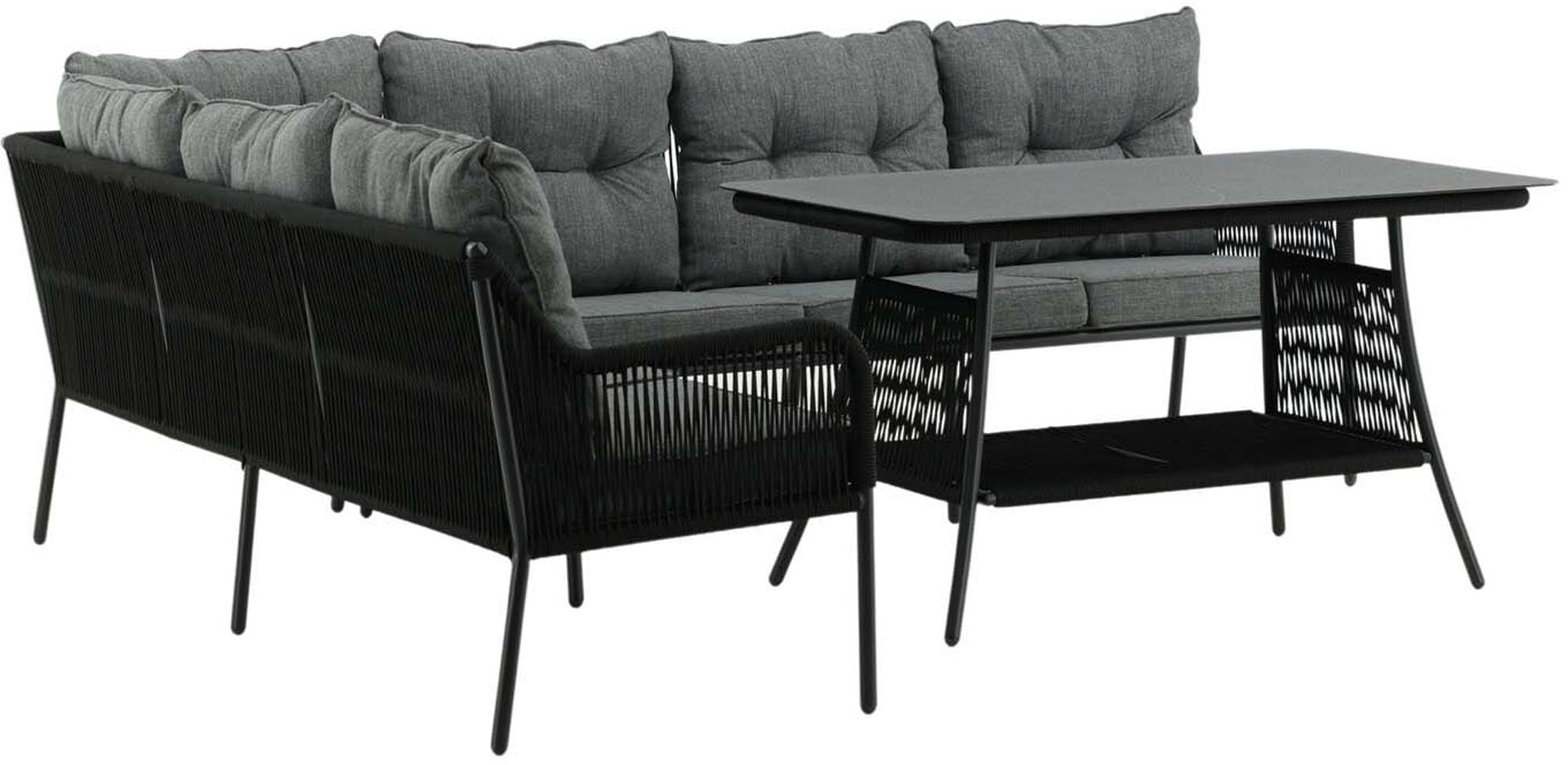Robustes Berliner Ecksofa 120cm für moderne Outdoor-Bereiche.