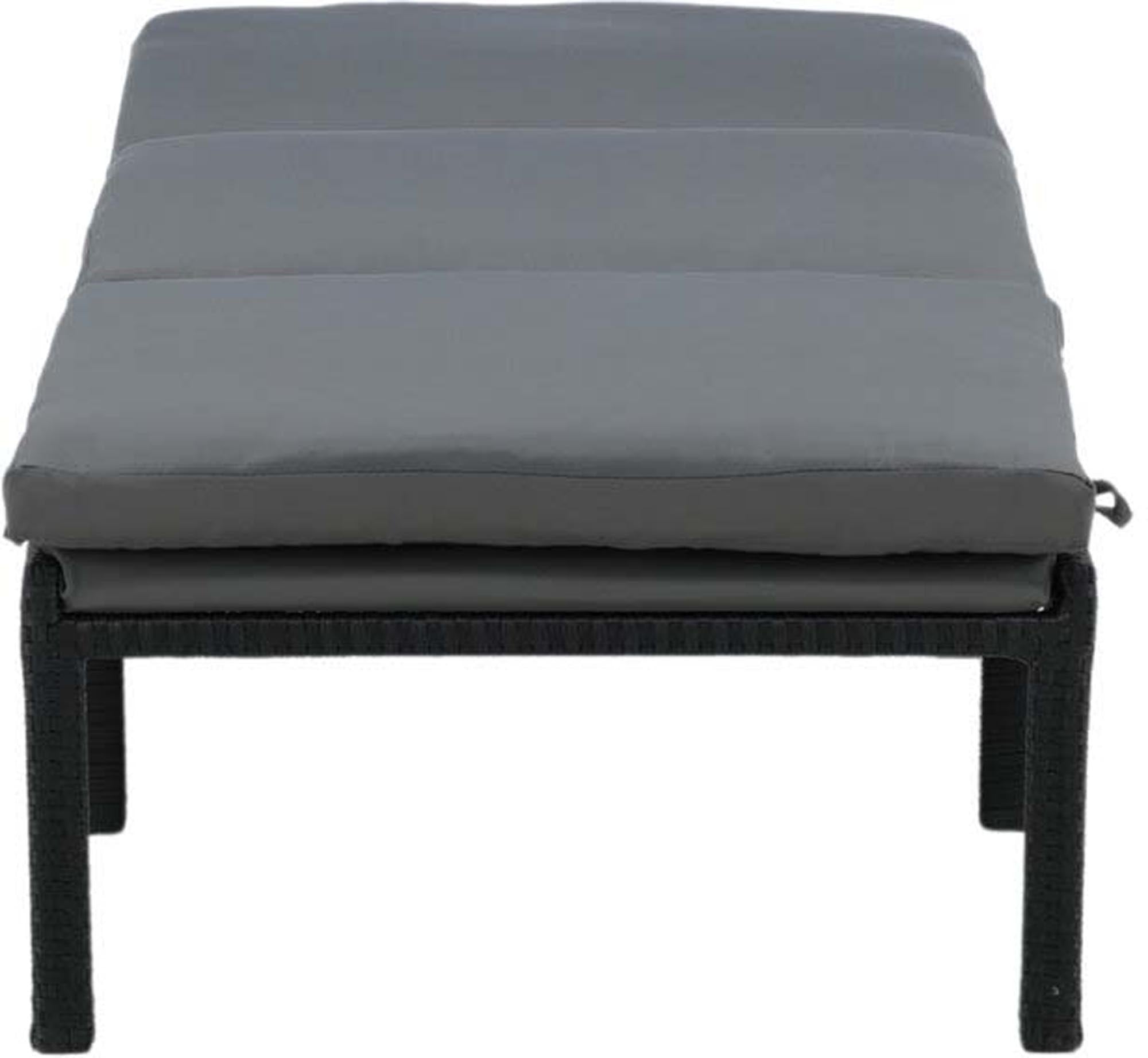 Bilbao Sun Lounge in Schwarz präsentiert im Onlineshop von KAQTU Design AG. Liegestuhl ist von Venture Home