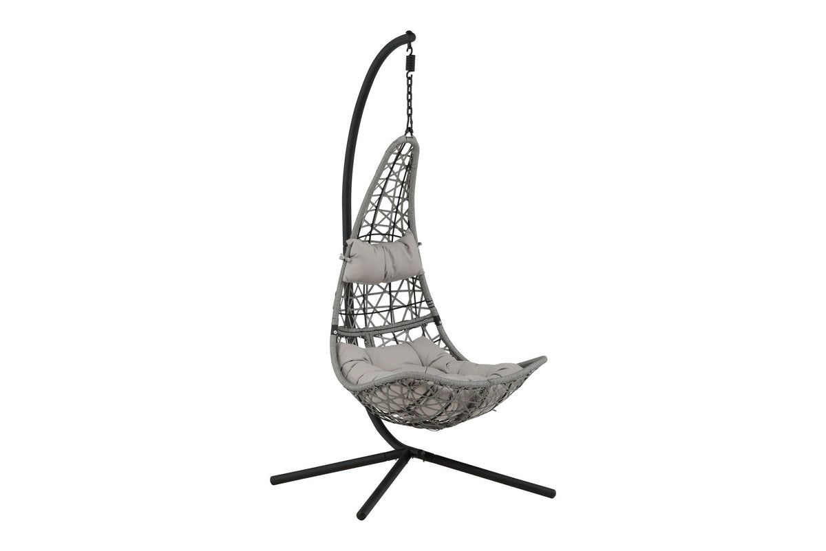 Edinburgh Hängesessel in Grau präsentiert im Onlineshop von KAQTU Design AG. Outdoor-Sessel ist von Venture Home
