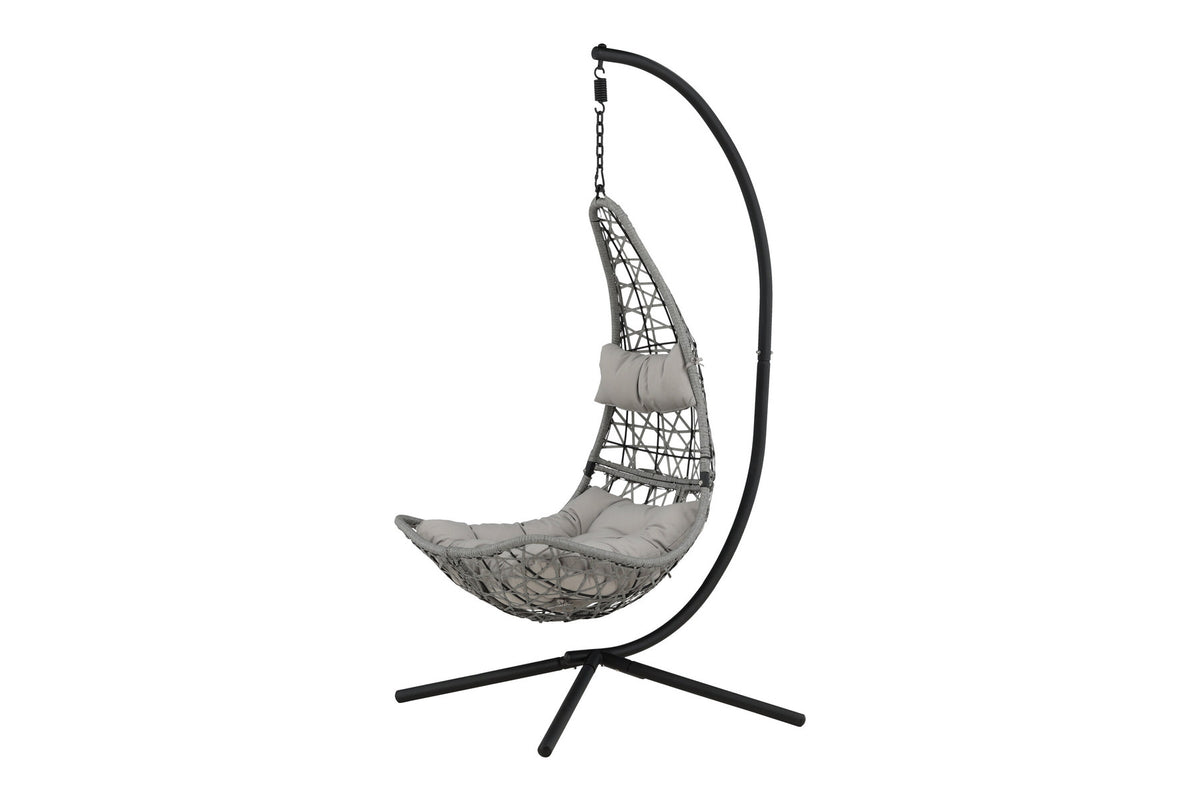 Edinburgh Hängesessel in Grau präsentiert im Onlineshop von KAQTU Design AG. Outdoor-Sessel ist von Venture Home