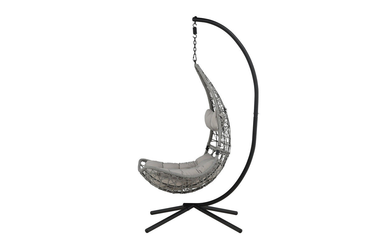 Edinburgh Hängesessel in Grau präsentiert im Onlineshop von KAQTU Design AG. Outdoor-Sessel ist von Venture Home