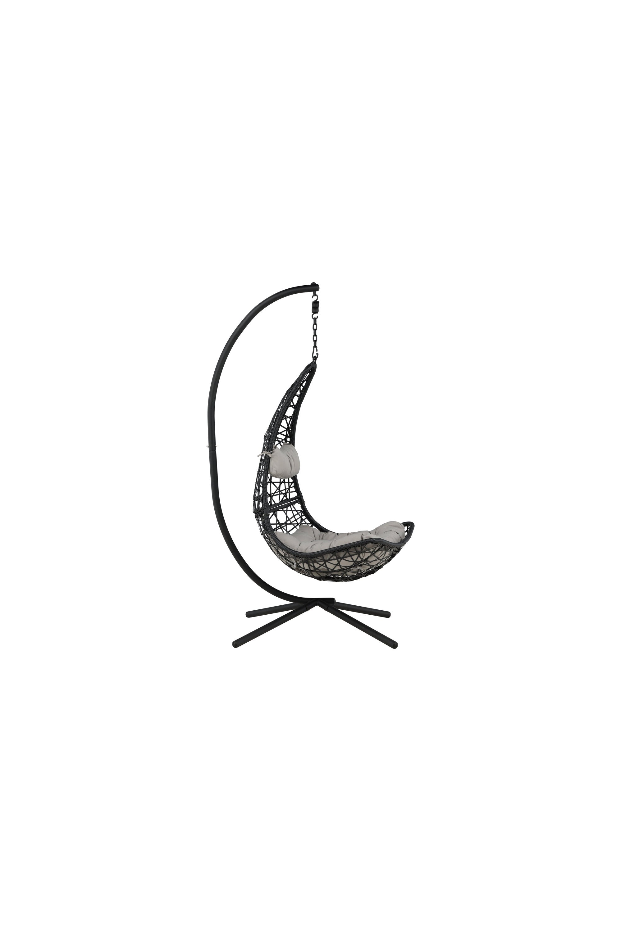 Edinburgh Hängesessel in Schwarz präsentiert im Onlineshop von KAQTU Design AG. Outdoor-Sessel ist von Venture Home