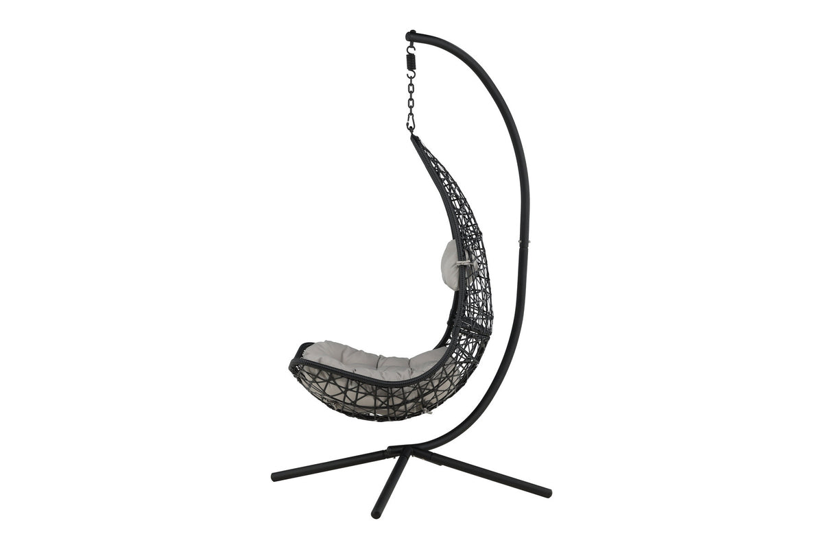 Edinburgh Hängesessel in Schwarz präsentiert im Onlineshop von KAQTU Design AG. Outdoor-Sessel ist von Venture Home