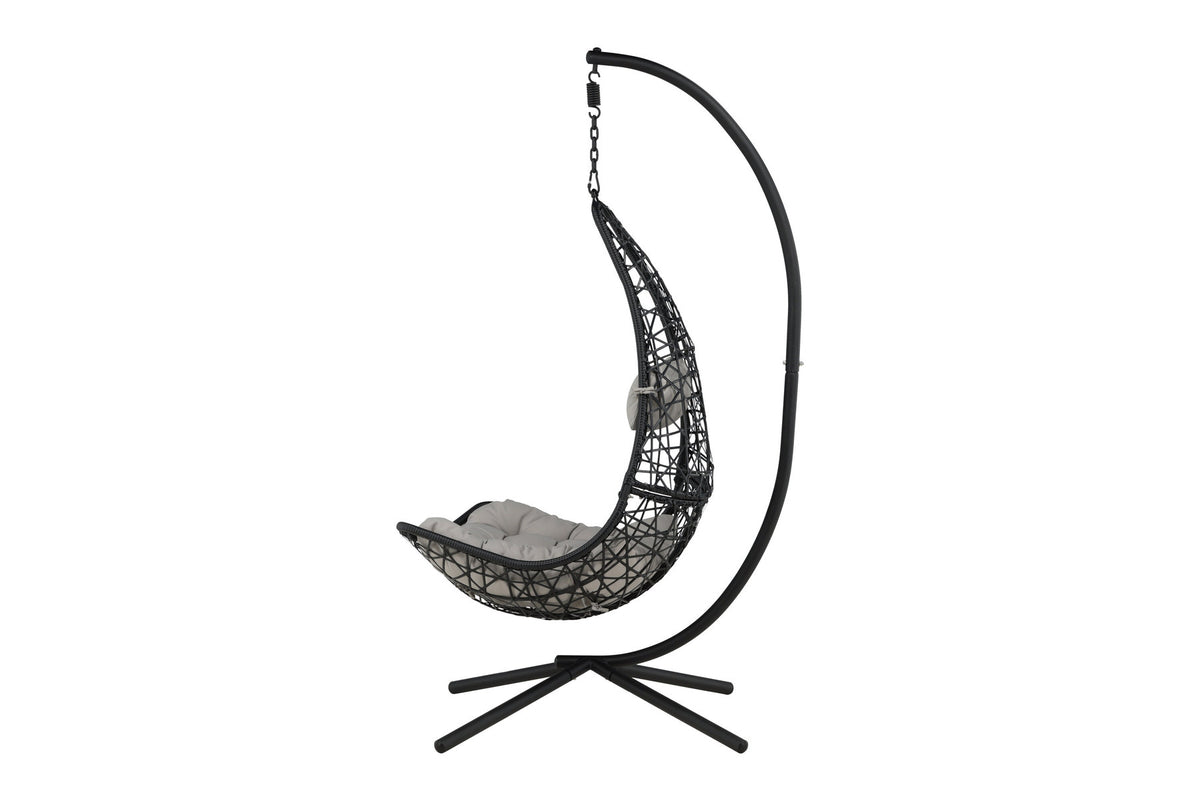 Edinburgh Hängesessel in Schwarz präsentiert im Onlineshop von KAQTU Design AG. Outdoor-Sessel ist von Venture Home