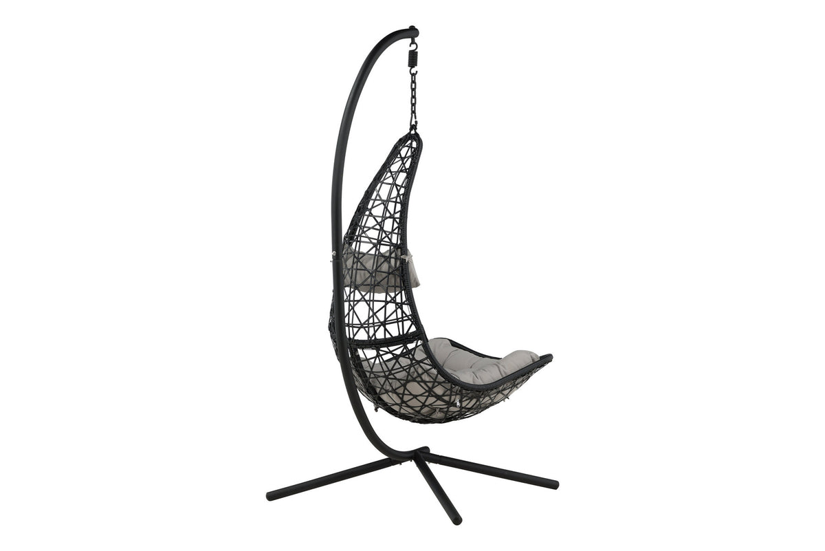 Edinburgh Hängesessel in Schwarz präsentiert im Onlineshop von KAQTU Design AG. Outdoor-Sessel ist von Venture Home