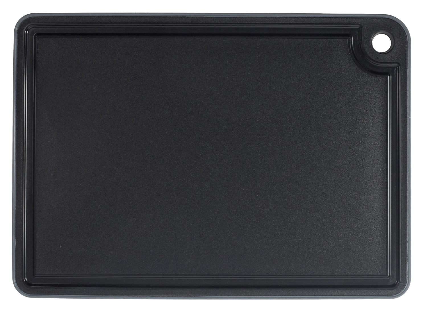 Cutting board Mimmi large 35x25x1cm anti-slip edge d.grau