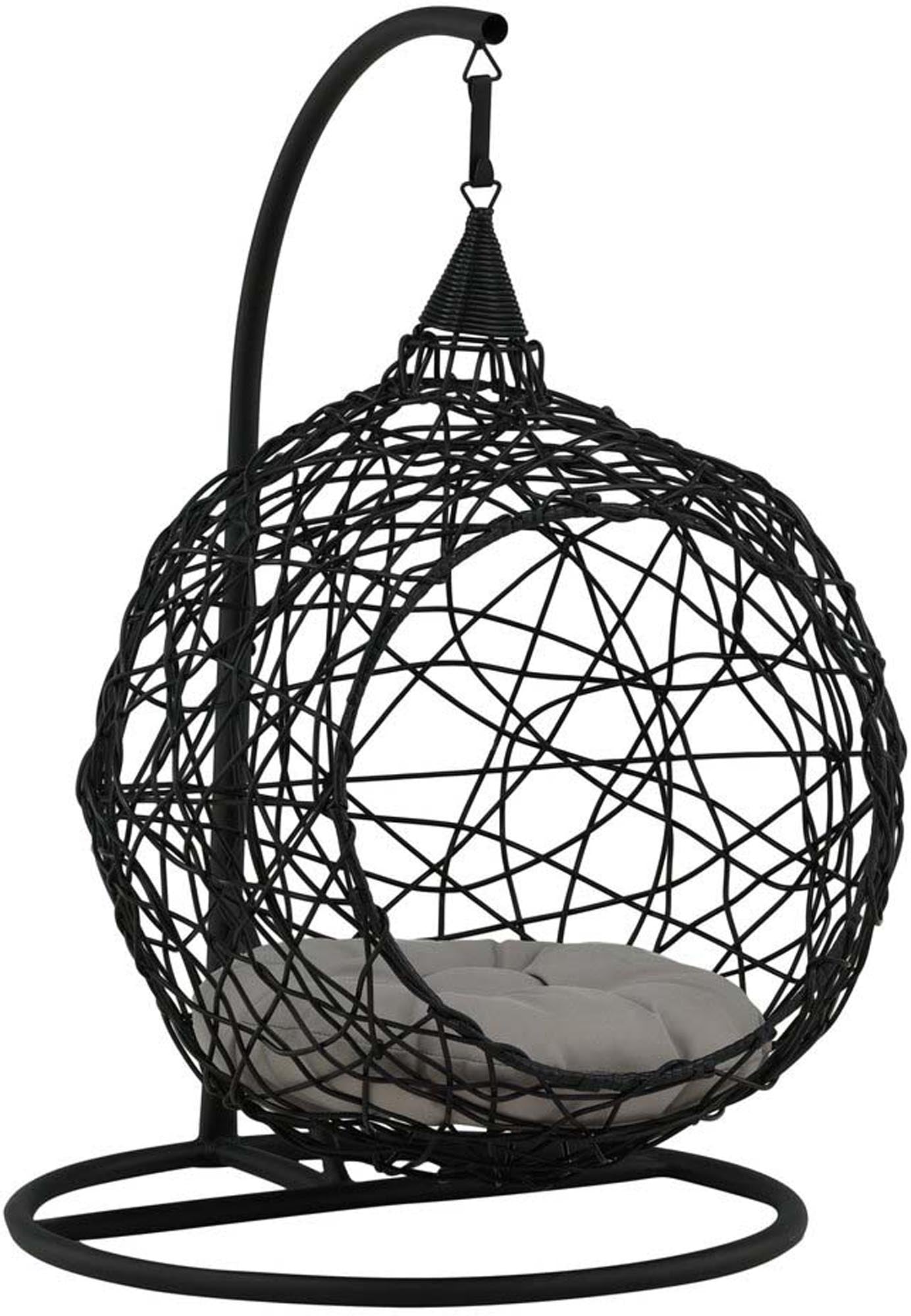 Lexi Hängesessel in Schwarz präsentiert im Onlineshop von KAQTU Design AG. Schaukel Outdoor ist von Venture Home