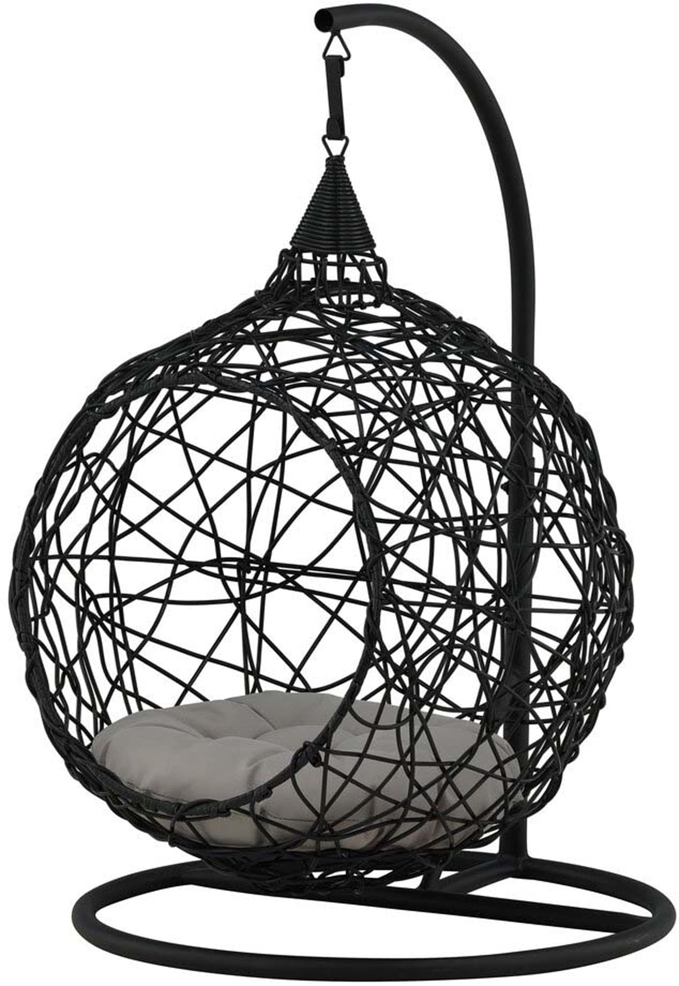Lexi Hängesessel in Schwarz präsentiert im Onlineshop von KAQTU Design AG. Schaukel Outdoor ist von Venture Home