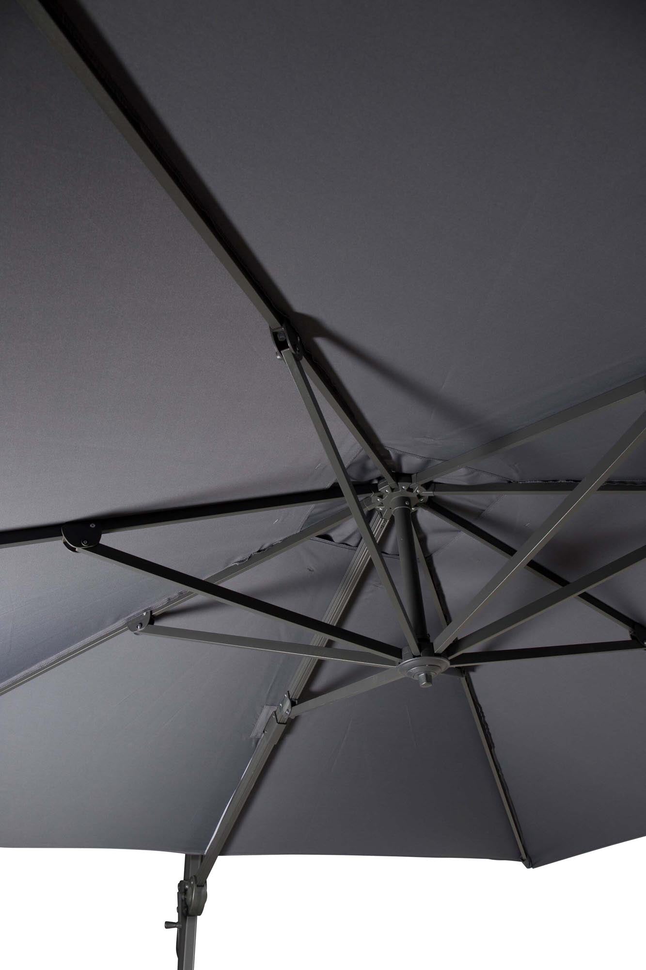 Leeds Sonnenschirm von Venture Home: Stilvoller Sonnenschutz mit 3,5 m Durchmesser für entspannte Stunden im Freien.