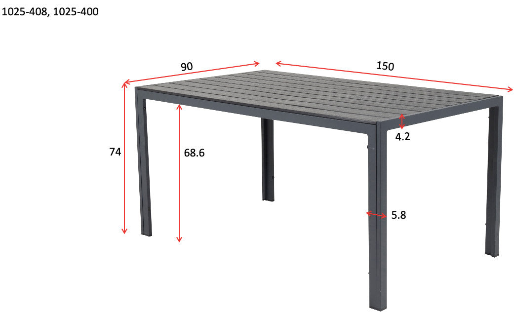 Break Gartentisch in Grau präsentiert im Onlineshop von KAQTU Design AG. Gartentisch ist von Venture Home