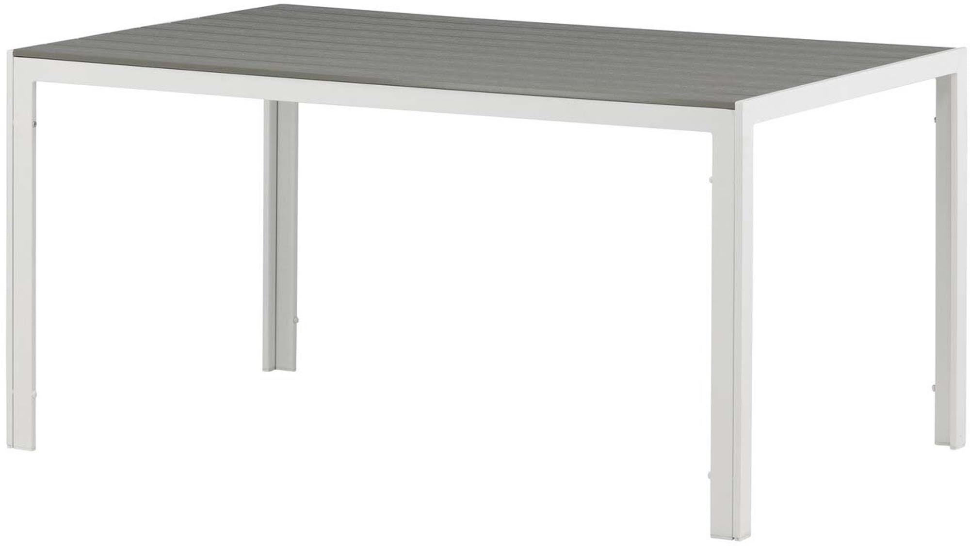 Eleganter Break Gartentisch von Venture Home: ideal für gesellige Abende im Freien, pflegeleichte Tischplatte und stabile Aluminiumbeine.