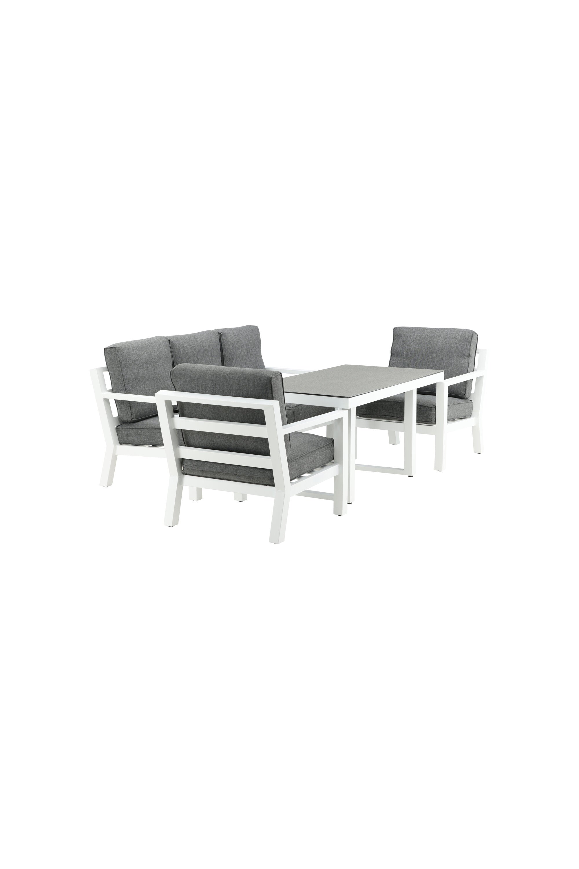 Sofagarnitur Barcelona in Grau präsentiert im Onlineshop von KAQTU Design AG. Loungeset ist von Venture Home