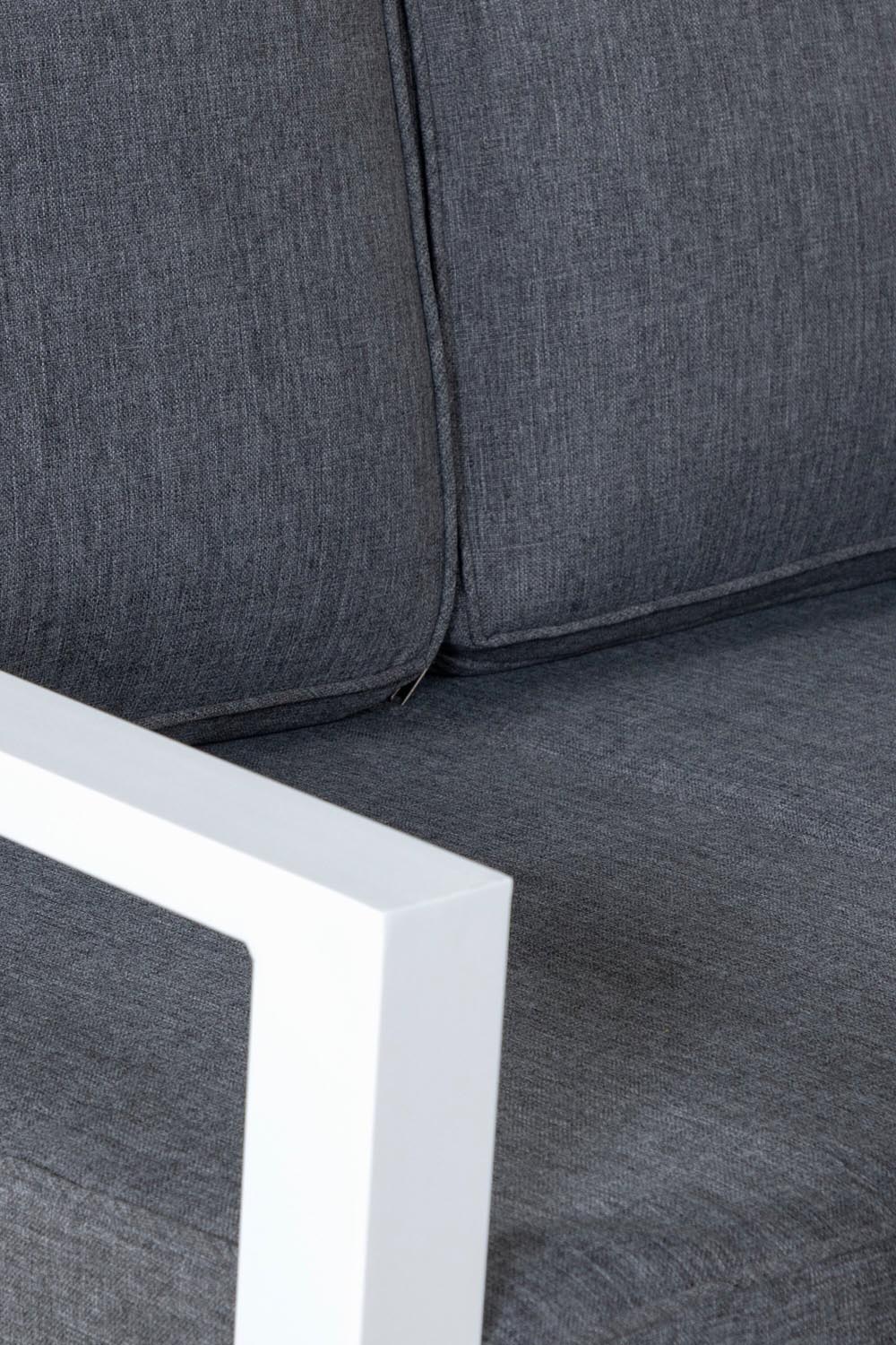 Sofagarnitur Barcelona in Grau präsentiert im Onlineshop von KAQTU Design AG. Loungeset ist von Venture Home