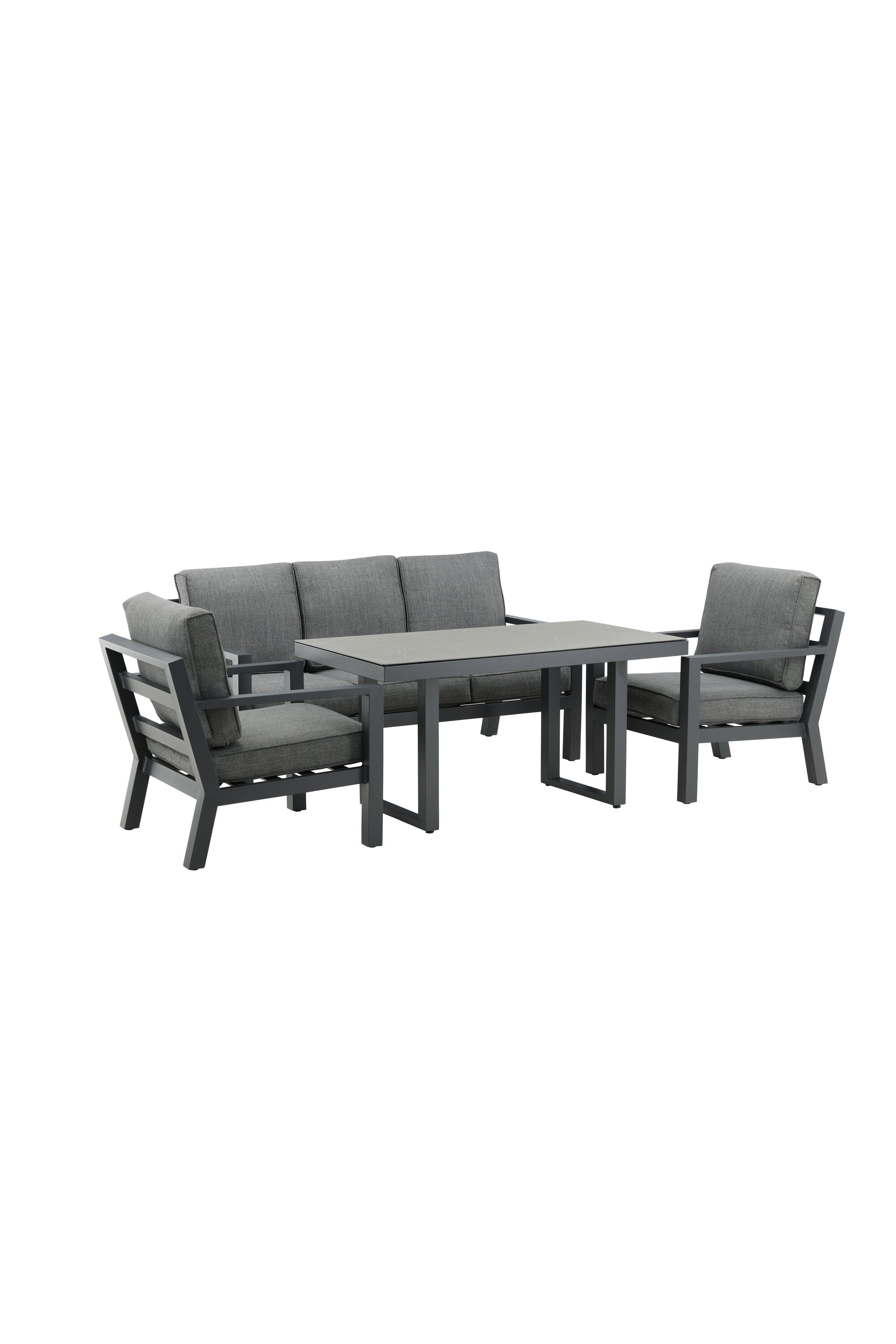 Sofagarnitur Barcelona in Schwarz präsentiert im Onlineshop von KAQTU Design AG. Loungeset ist von Venture Home