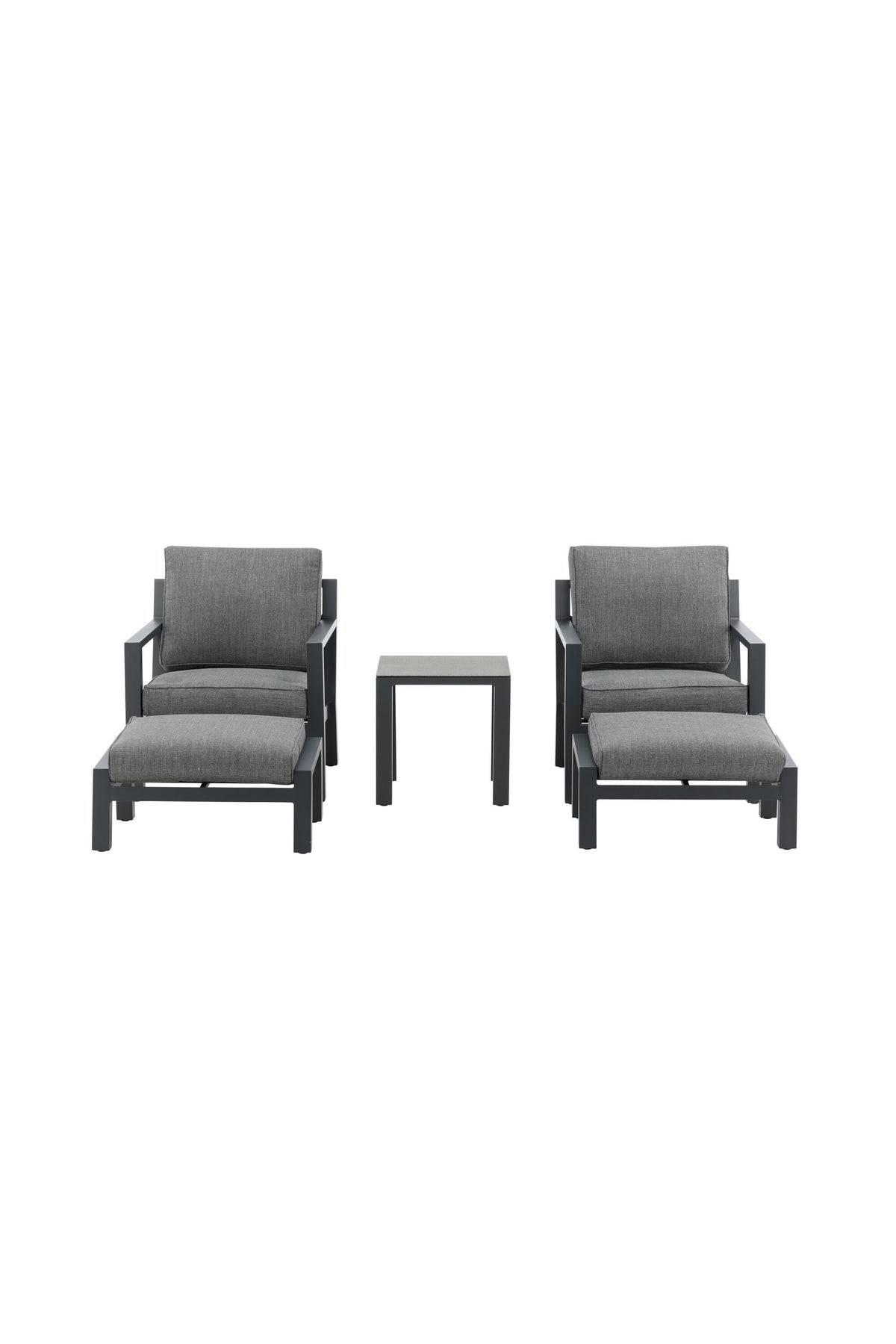 Barcelona Lounge Outdoorset 50cm in Schwarz präsentiert im Onlineshop von KAQTU Design AG. Loungeset ist von Venture Home