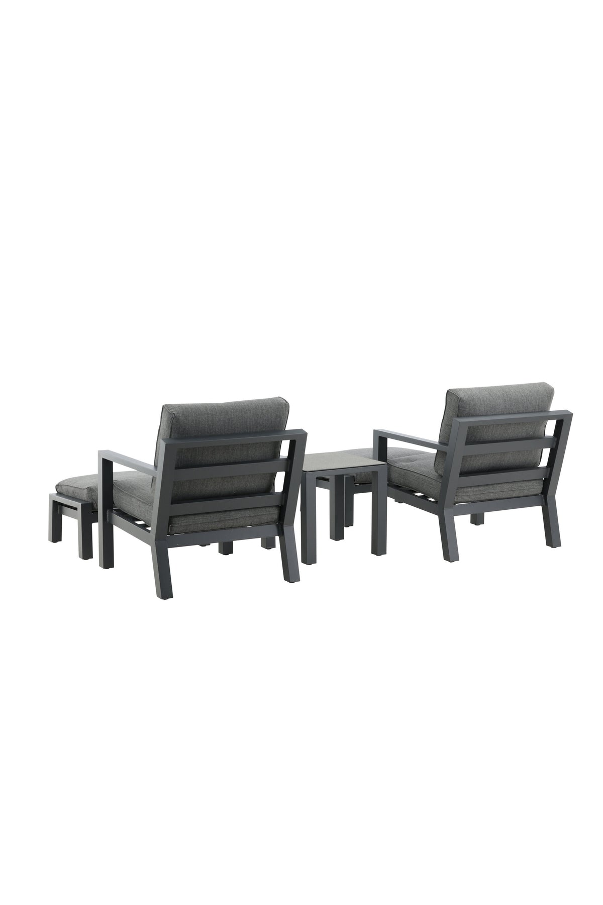 Barcelona Lounge Outdoorset 50cm in Schwarz präsentiert im Onlineshop von KAQTU Design AG. Loungeset ist von Venture Home