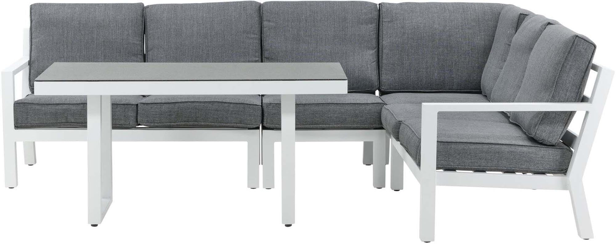 Ecksofa Outdoorset Barcelona 140cm: Stilvolles und komfortables Loungeset für entspannte Stunden im Freien von Venture Home.