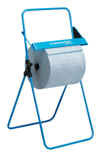 KIMBERLY Bodenständer für Grossrollen bis 40 cm blau in präsentiert im Onlineshop von KAQTU Design AG. Papierrollenhalter ist von KIMBERLY-CLARK