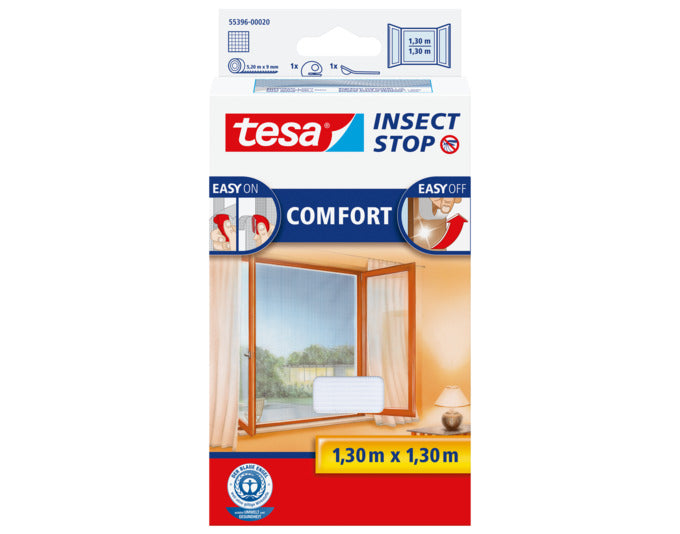 TESA Fliegengitter Comfort Fenster 1.3x1.3 m weiss in präsentiert im Onlineshop von KAQTU Design AG. Insektenabwehr ist von TESA