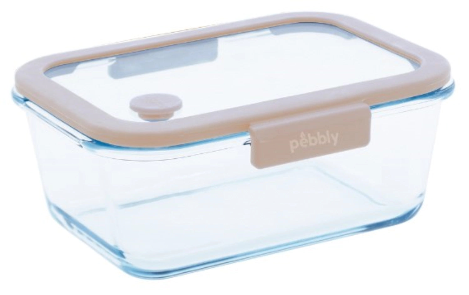Pebbly Vakuum Vorratsdose aus Glas 22.8x18.5x9.1cm, 1.9l