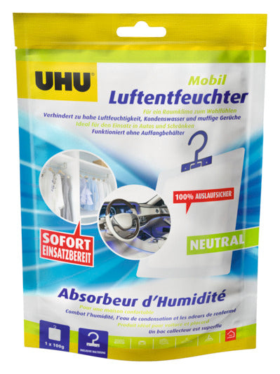 UHU Luftentfeuchter Mobil Neutral 100 g SB in präsentiert im Onlineshop von KAQTU Design AG. Haushaltshilfen ist von UHU