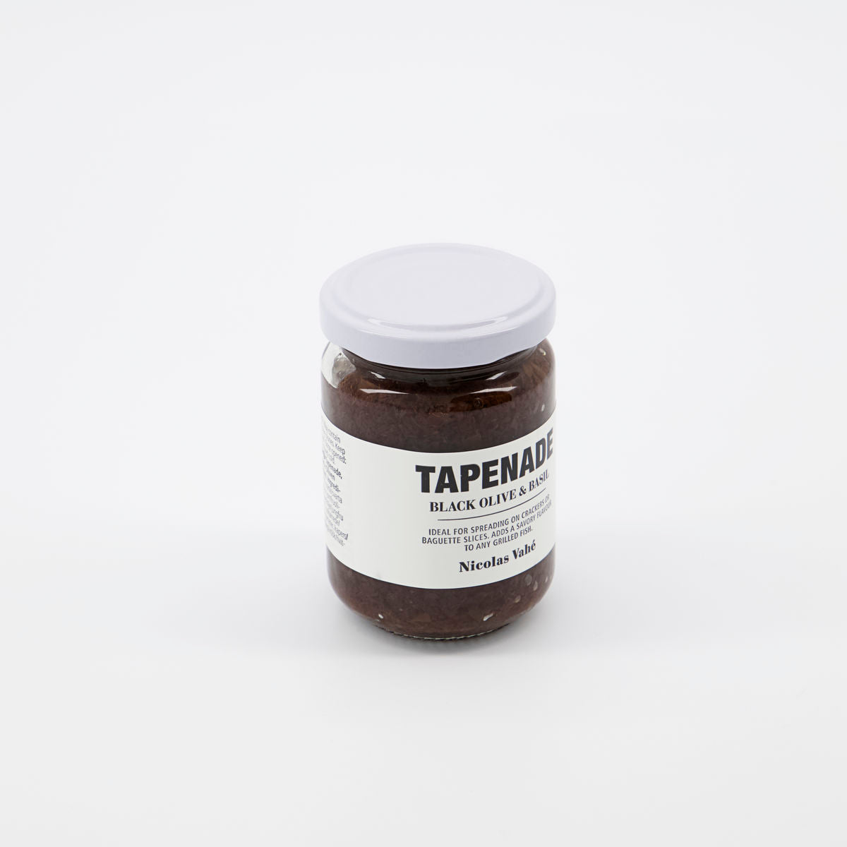 Nicolas Vahé: Tapenade mit schwarzen Oliven und frischem Basilikum.