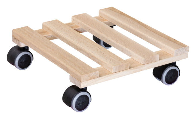 WAGNER SYSTEM Pflanzenroller Buche 25x25 cm nature in präsentiert im Onlineshop von KAQTU Design AG. Pflanzentopfzubehör ist von WAGNER
