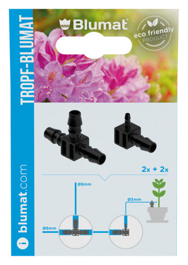 BLUMAT Abzweigstück Endstück 2x2 Stück in präsentiert im Onlineshop von KAQTU Design AG. Bewässerung ist von BLUMAT