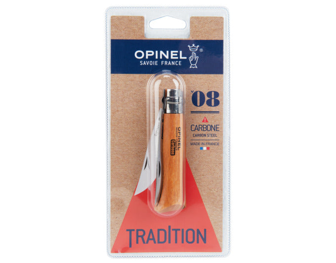 OPINEL Messer Nr. 8 8.5 cm Carbon SB in präsentiert im Onlineshop von KAQTU Design AG. Küchenmesser ist von OPINEL