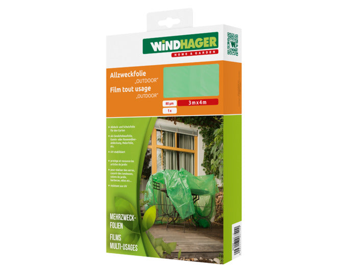WINDHAGER Allzweckfolie Outdoor 3x4 m grün in  präsentiert im Onlineshop von KAQTU Design AG. Gartenpflege ist von WINDHAGER