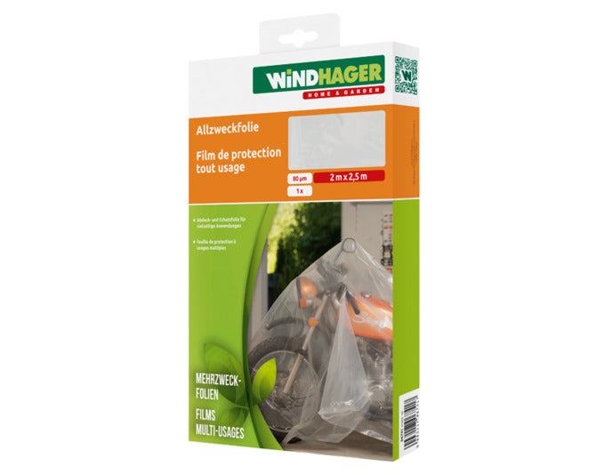 WINDHAGER Allzweckfolie 2.5x2 m transparent in  präsentiert im Onlineshop von KAQTU Design AG. Gartenpflege ist von WINDHAGER