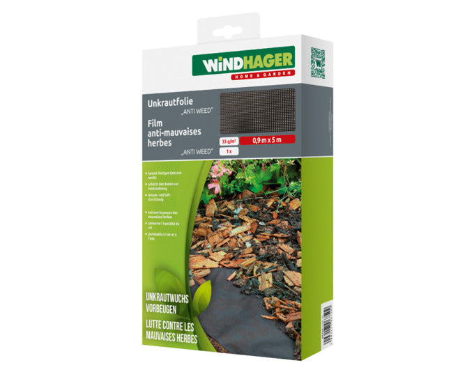 WINDHAGER Unkrautfolie Anti Weed 0.9x5 m in  präsentiert im Onlineshop von KAQTU Design AG. Gartenpflege ist von WINDHAGER