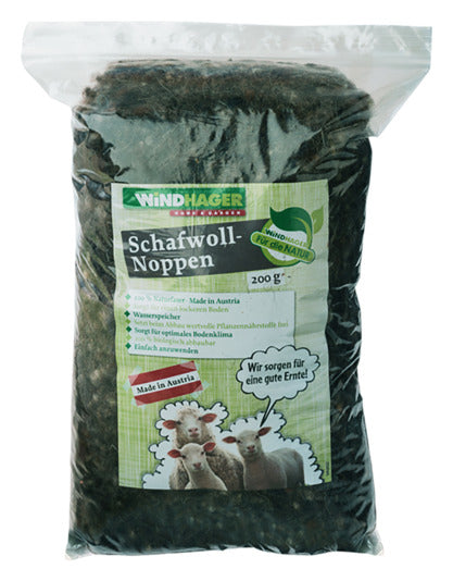 WINDHAGER Schafwoll-Noppen 0.2 kg in  präsentiert im Onlineshop von KAQTU Design AG. Gartenpflege ist von WINDHAGER
