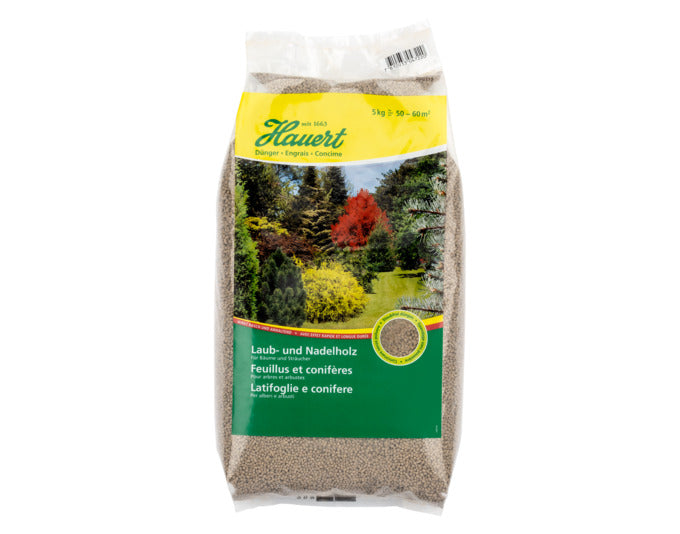 Hauert Dünger Laub Und Nadelholz 5 kg Weiss/pastell