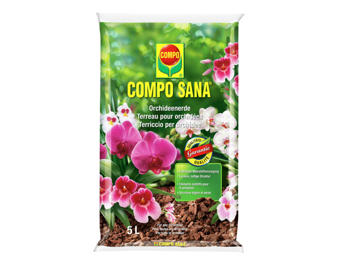 COMPO Orchideenerde Compo Sana 5 l in präsentiert im Onlineshop von KAQTU Design AG. Gartenpflege ist von COMPO