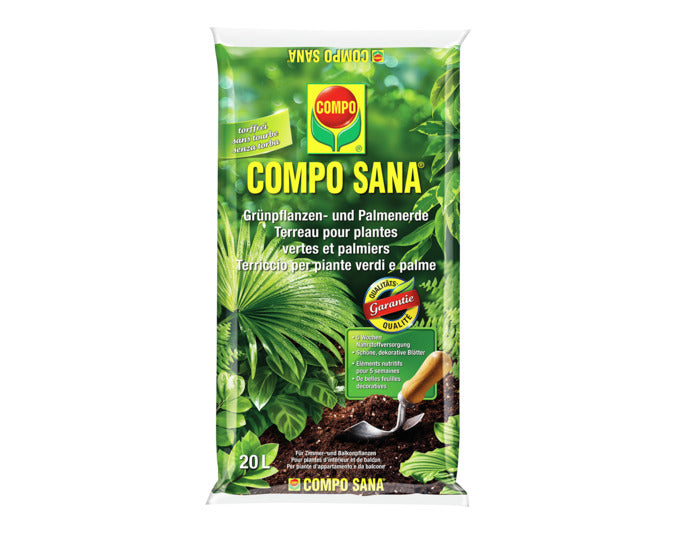 compo grünpflanzen Compo Grünpflanzen Und Palmenerde Sana 20 l Grasgrün