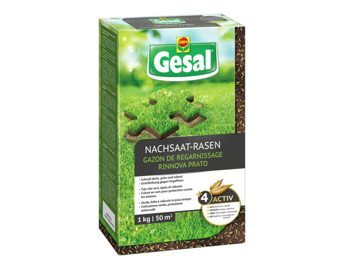 GESAL Nachsaat Rasen 1 kg in präsentiert im Onlineshop von KAQTU Design AG. Gartenpflege ist von GESAL