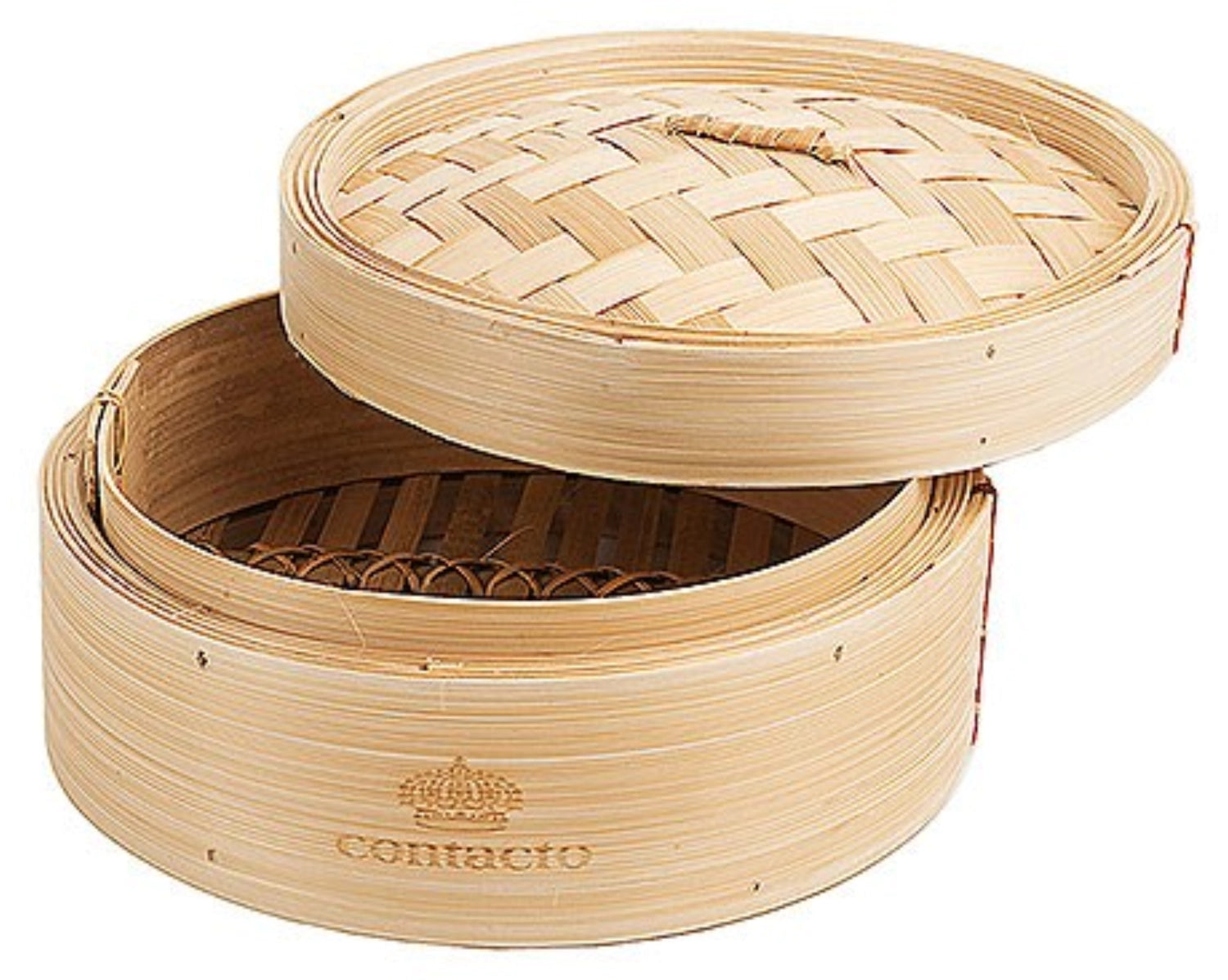 Dampfkorb Bambus 20x9cm Höhe innen 5cm in Braun präsentiert im Onlineshop von KAQTU Design AG. Aufbewahrungsbehälter ist von Contacto