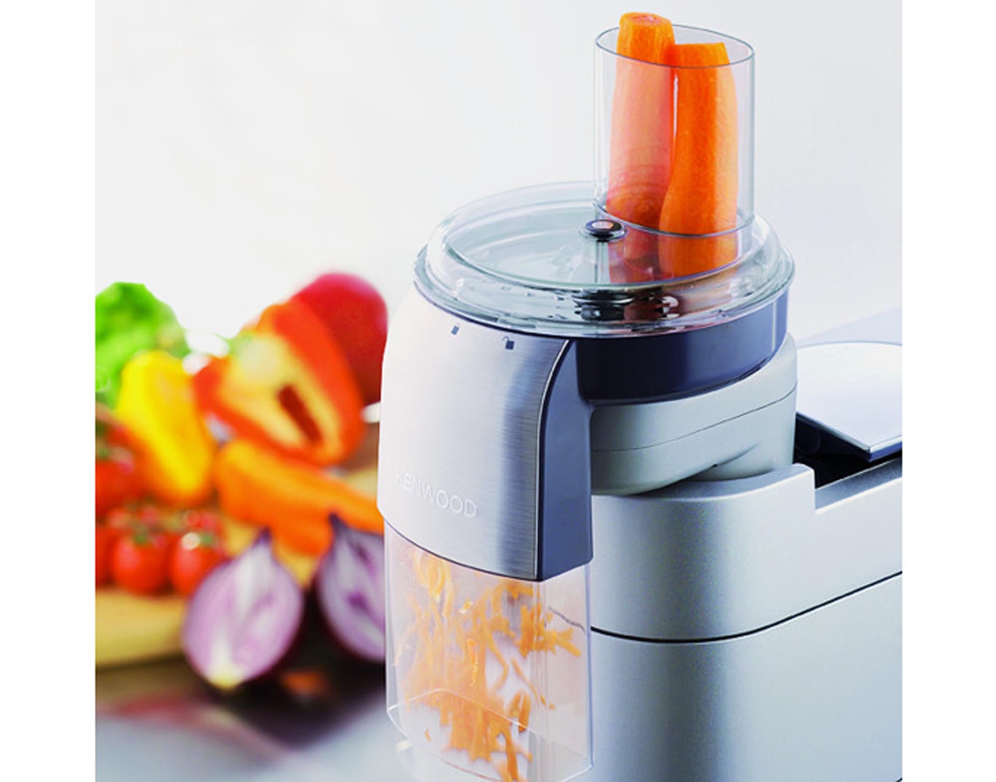 Entdecken Sie die KENWOOD Auswurfraffel AT340 Pro: vielseitig, robust und ideal zum Reiben von Gemüse, Käse und Obst. Perfekt für kreative Kochideen!