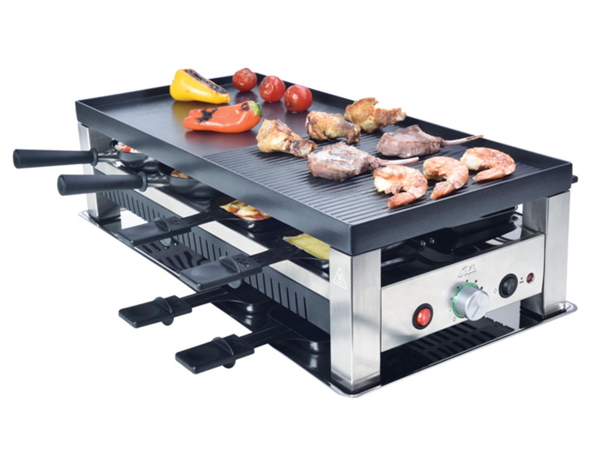 Entdecken Sie den SOLIS Raclettegrill 5in1 Typ 791 – das perfekte Multitalent für gesellige Abende mit Raclette, Grill und mehr. Ideal für Familienfeiern!